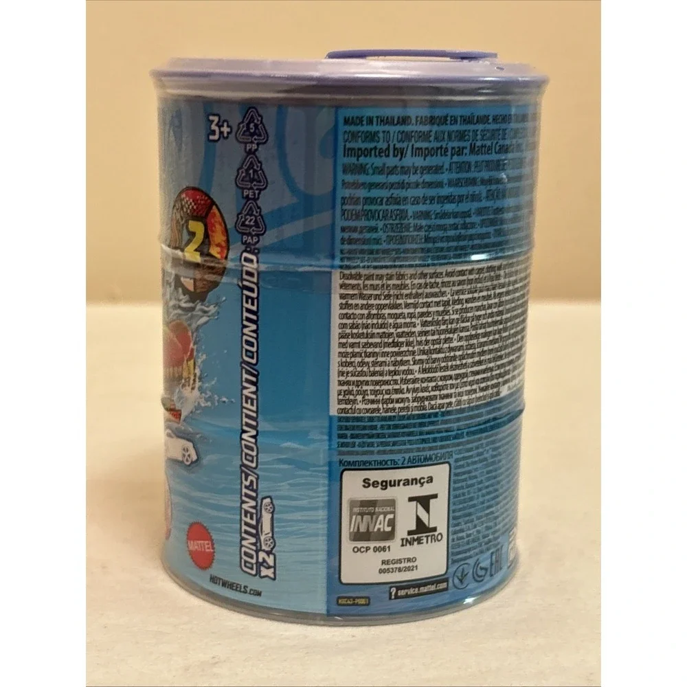 Hot Wheels Color Reveal 2-Pack Mystery Cars Canister 1:64 Scale Mattel GYP13